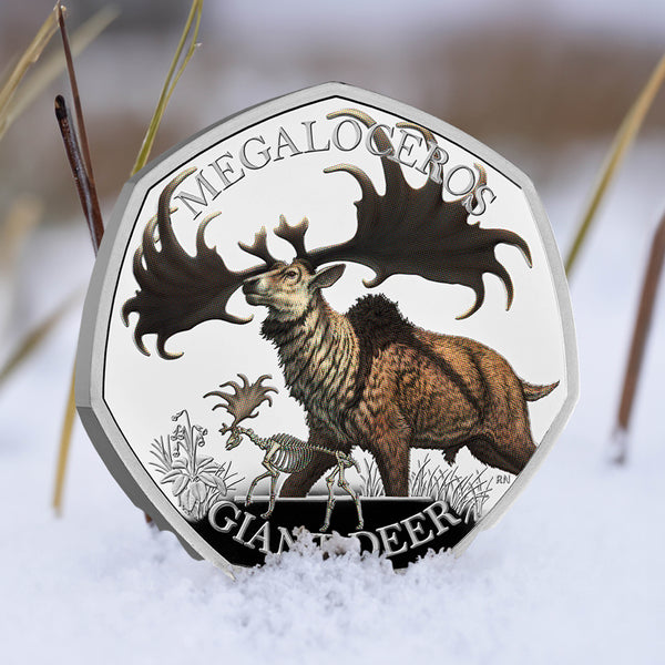 The Giant Deer: Ice Age Giants UK Silver Proof 50p Coin – The