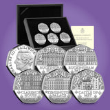 The 2025 Royal Residences Silver Proof 50p Set