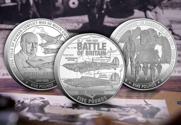 The Battle of Britain 85th Anniversary Silver Proof £5 Set – The