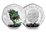 The UK 2024 Harry Potter and The Black Lake Silver Proof 50p Coin