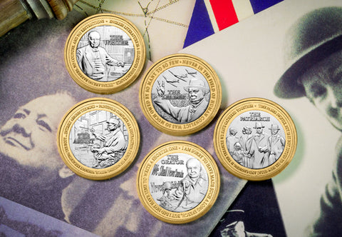 Winston Churchill 150th £2 Coin Set