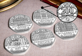 The 2025 Royal Residences Silver Proof 50p Set