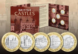 Complete 2024 British Castles BU £2 Coin Set