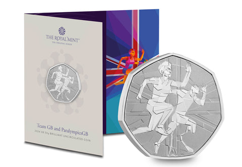 UK 2024 Team GB and Paralympics GB BU 50p