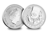 Homer and Bart Simpson Silver 1oz Pair