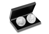 Homer and Bart Simpson Silver 1oz Pair