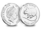 The Woodland Mammals Uncirculated 10p Set