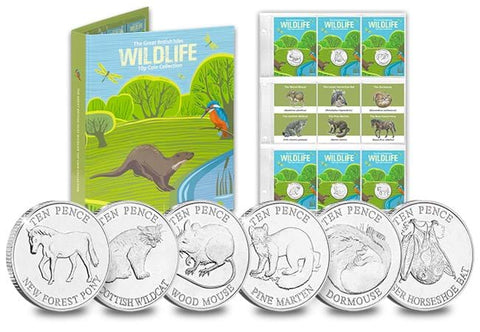 The Woodland Mammals Uncirculated 10p Set