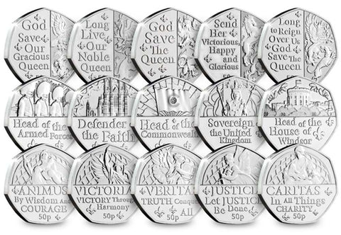 The Ultimate Platinum Jubilee Fifty Pence Collection