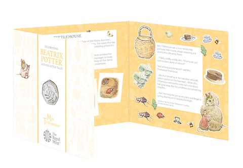 UK 2018 Mrs. Tittlemouse 50p BU Pack - The Westminster Collection International