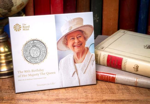 2016 UK Queen's 90th Birthday £5 BU Pack - Unopened