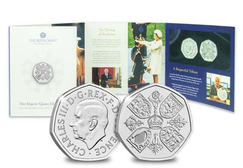 UK 2022 50p BU Pack: First Official Portrait of King Charles III