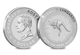 The 2024 Flagship Silver Coins of Australia, Canada, and the UK Three Coin Set