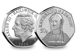 The Six Wives of Henry VIII Sterling Silver Proof 50p Coin Collection