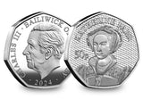 The Six Wives of Henry VIII Sterling Silver Proof 50p Coin Collection