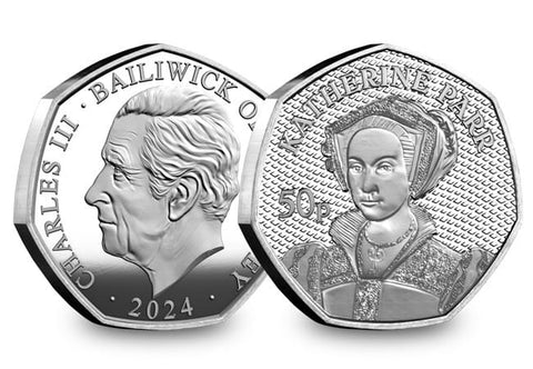 The Six Wives of Henry VIII Sterling Silver Proof 50p Coin Collection