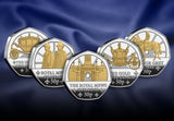 The Royal Mews Silver 50p Set