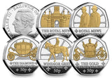 The Royal Mews Silver 50p Set