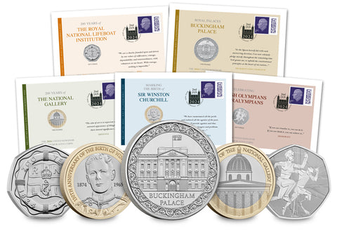 UK 2024 Commemorative Coin Cover Collection