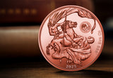 2025 St. George and the Dragon 5oz Copper Coin