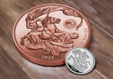 2025 St. George and the Dragon 5oz Copper Coin