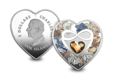 The Brilliant Love - Infinity Heart Silver Coin – The Westminster ...