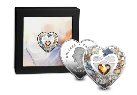 The Brilliant Love - Infinity Heart Silver Coin – The Westminster ...