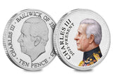 Elizabeth II and Charles III BU 10p Pair