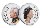 Elizabeth II and Charles III BU 10p Pair