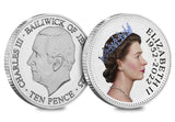 Elizabeth II and Charles III BU 10p Pair