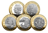 Samuel Pepys Silver Proof £2 Coin Set