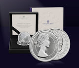 UK 2026 Mary Gillick Portrait Silver Piedfort £5 coin