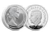 UK 2026 Mary Gillick Portrait Silver Piedfort £5 coin