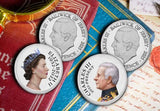 Elizabeth II and Charles III BU 10p Pair