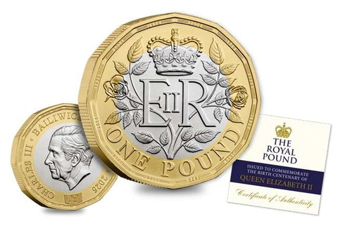 The Official Queen Elizabeth II Centenary £1 Coin