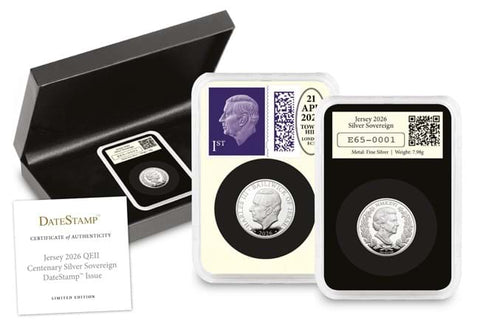 Queen Elizabeth II Centenary Silver Sovereign DateStamp Issue