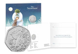The UK 2026 BU Snowman 50p Greetings Card