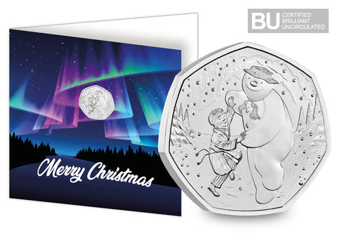 2023 UK The Snowman 50p Christmas Card