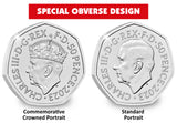 2023 UK KCIII Coronation CERTIFIED BU 50p