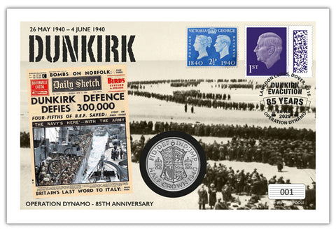 The Dunkirk 85th Anniversary Historic Coin Cover