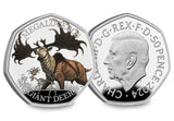 The Giant Deer: Ice Age Giants UK Silver Proof 50p Coin