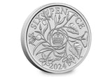 The UK 2024 Silver Sixpence