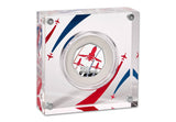 UK 2025 Red Arrows Silver Proof Colour 50p Coin