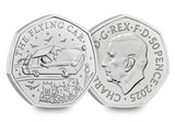 The UK 2025 Harry Potter BU Flying Car 50p