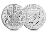 UK 2025 Royal Arms of Charles III BU £5 Coin