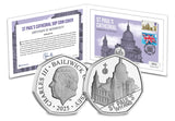 The St Paul’s Cathedral 50p Coin and Historic Stamp Cover