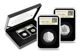 KCIII Inaugural Year Silver 50p DateStamp Pair