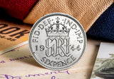 UK 1944 Flown Sixpence D-Day Frame