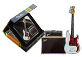 The 2023 Fender® Bass and Amp 1oz Silver Duo