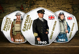 The World War II British Armed Forces Land, Sea and Air commemorative set
